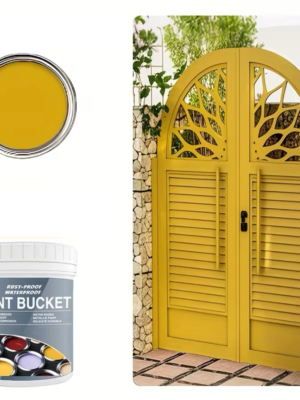 yellow 500g Yellow Water Based Rust Proof Metal Paint